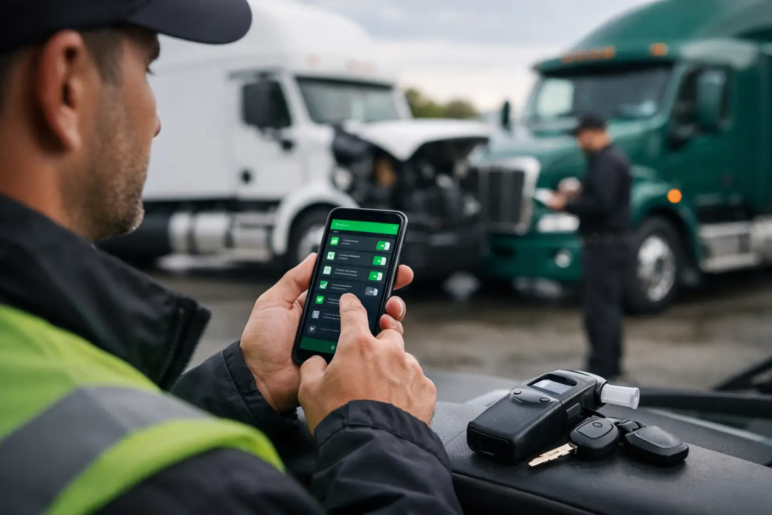 App para preoperacional de conductores con control